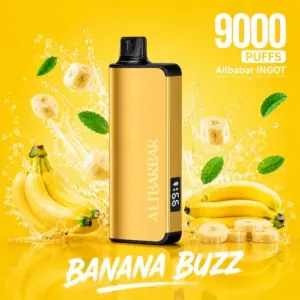 ALIBARBAR INGOT 9000 PUFFS - Banana Buzz