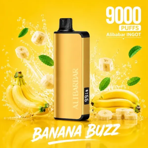 ALIBARBAR INGOT 9000 PUFFS - Banana Buzz