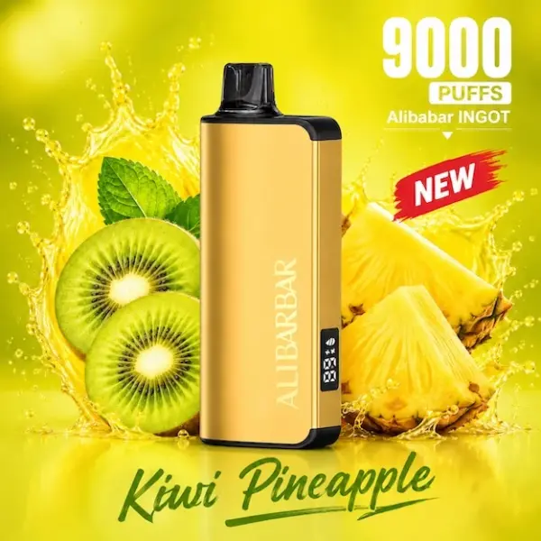 ALIBARBAR INGOT 9000 PUFFS - Kiwi Pineapple