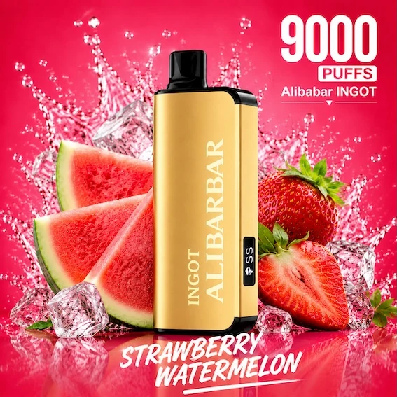 ALIBARBAR INGOT 9000 PUFFS - Strawberry Watermelon